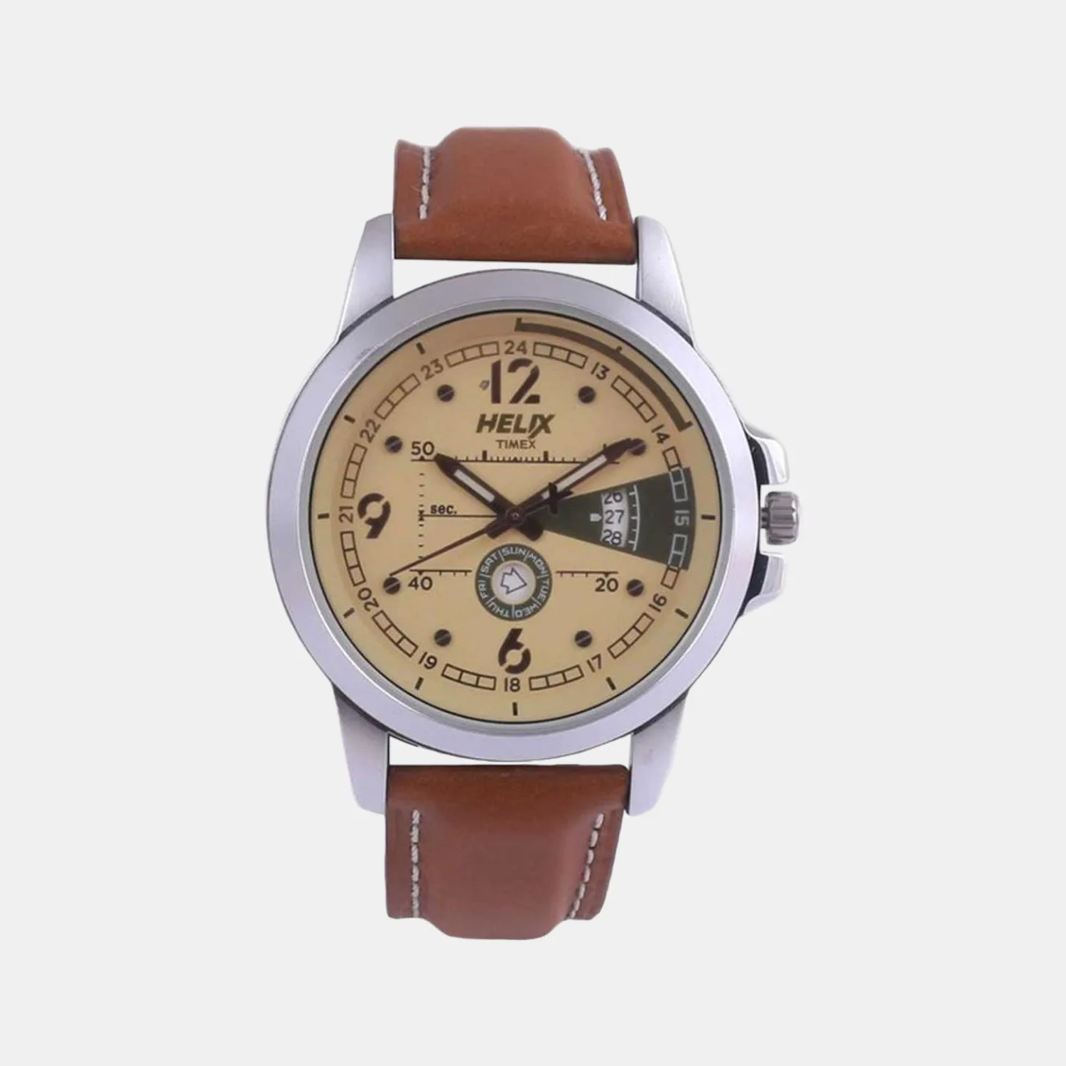 Men Analog Leather Watch TW023HG17