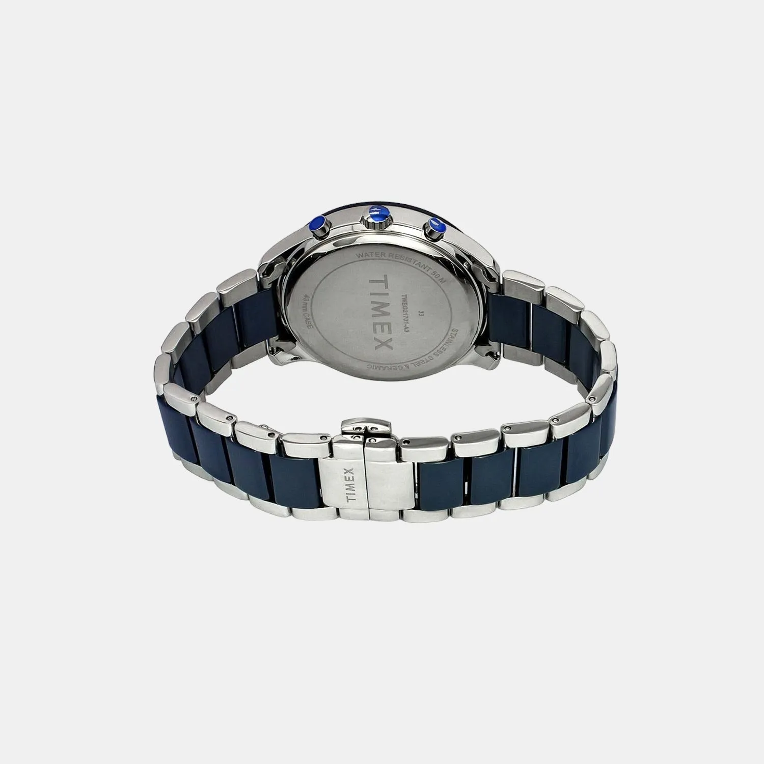 Men Blue Stainless Steel Chronograph Watch TWEG21701