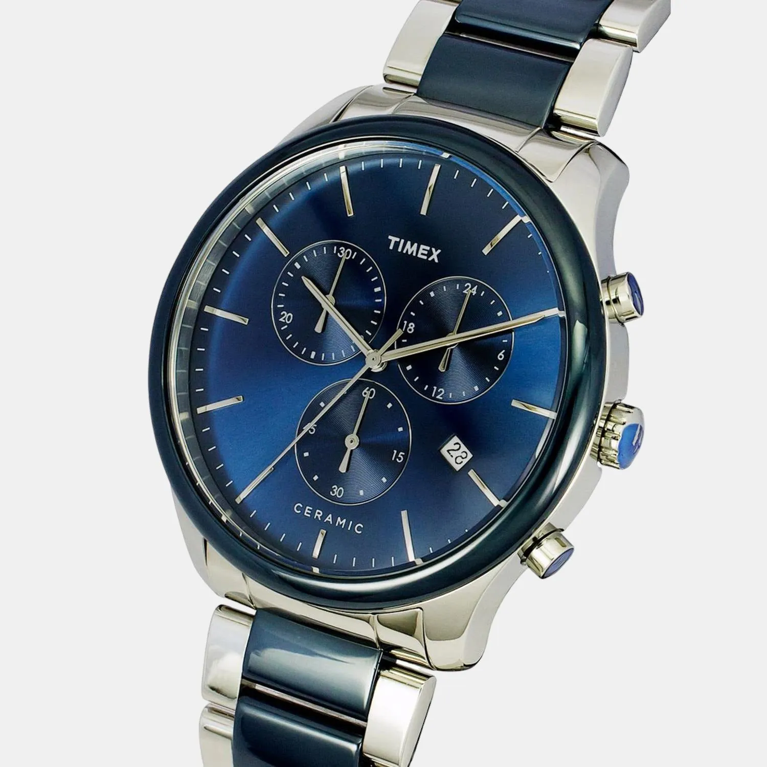 Men Blue Stainless Steel Chronograph Watch TWEG21701