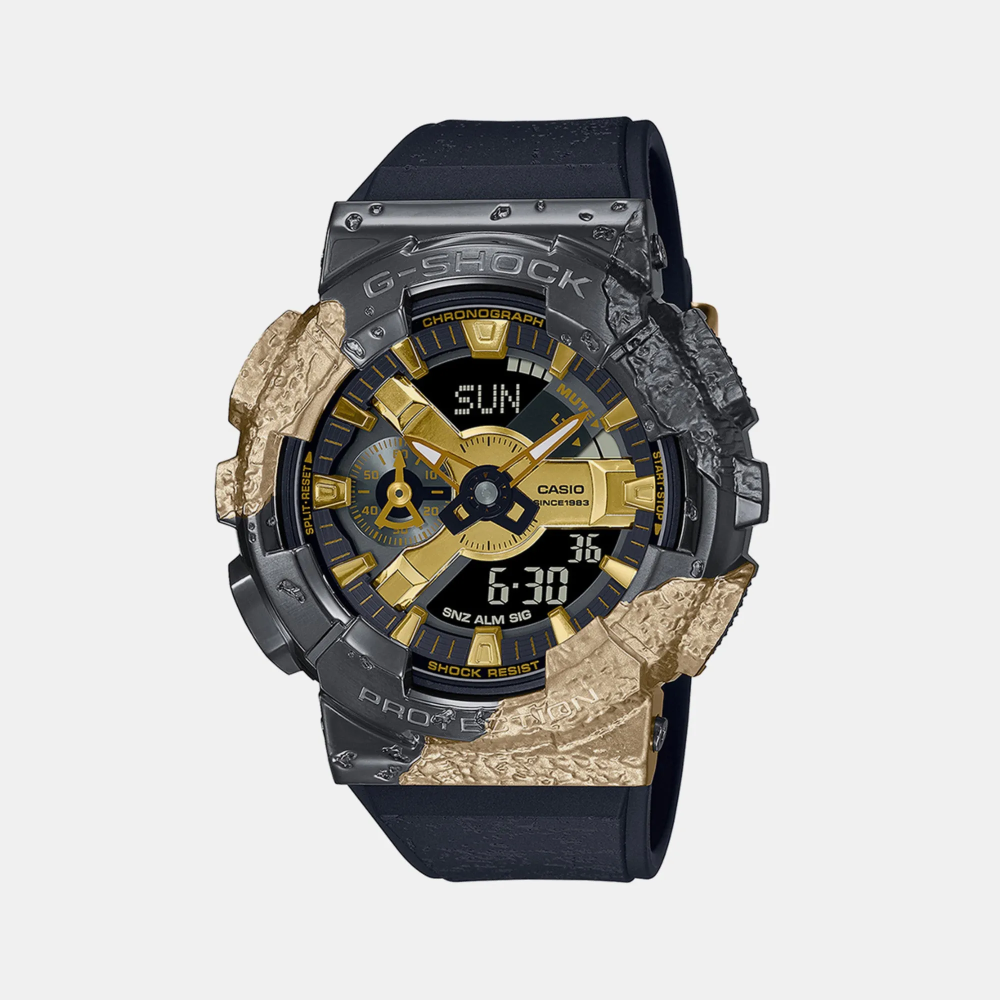 Men's Black Analog-Digital Resin Watch G1346