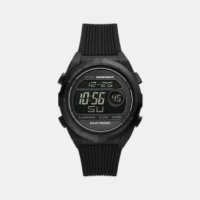 Men's Black Digital Silicon Watch FS5859