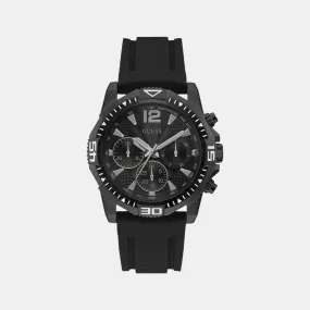 Men's Black Silicon Chronograph Watch GW0211G3