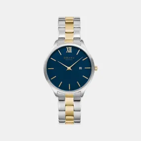 Men's Blue Analog Stainless Steel Watch V266GDCLSF