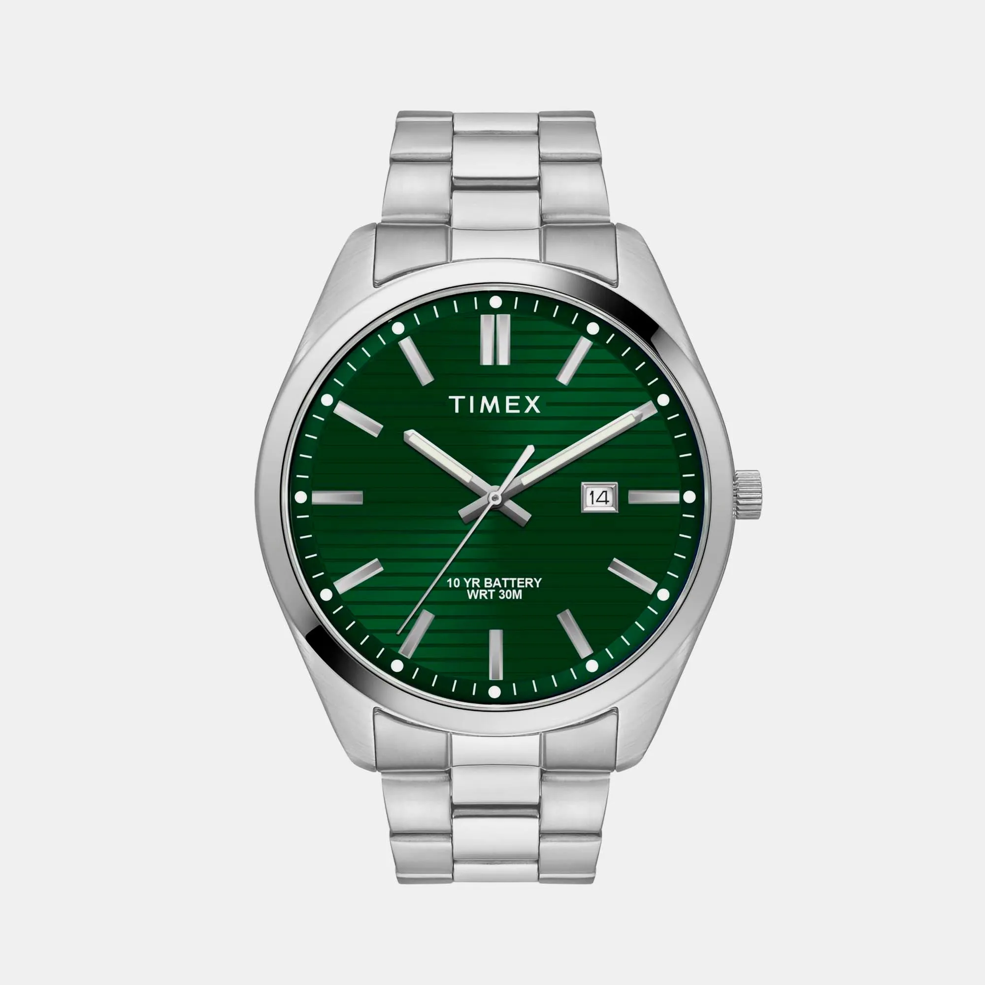 Men's E Class Green Dial Analog Stainless Steel Watch TWTG10409