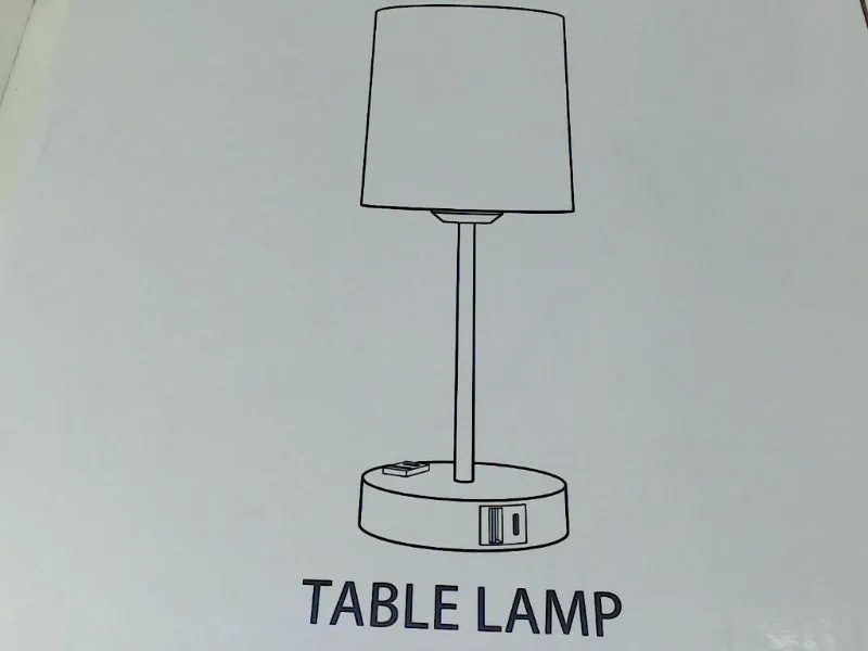 Modern Table Lamp Set with USB Port Set of 2