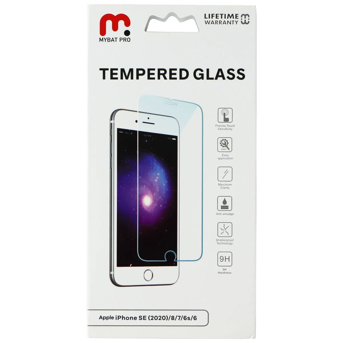 MyBat Pro Tempered Glass for Apple iPhone SE (2nd Gen) / 8 / 7 - Clear