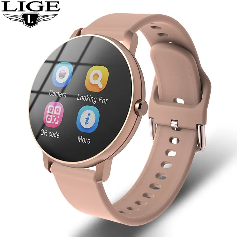 New fashion Fitness Smartwatch sports Waterproof For iPhone/Android men women Heart rate Blood pressure tracker