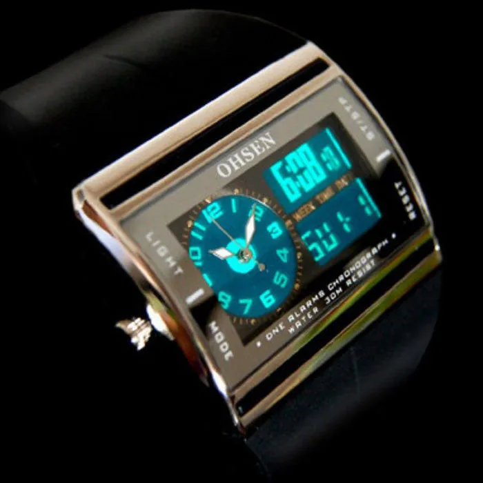 OHSEN Digital LED Waterproof Sport Watch