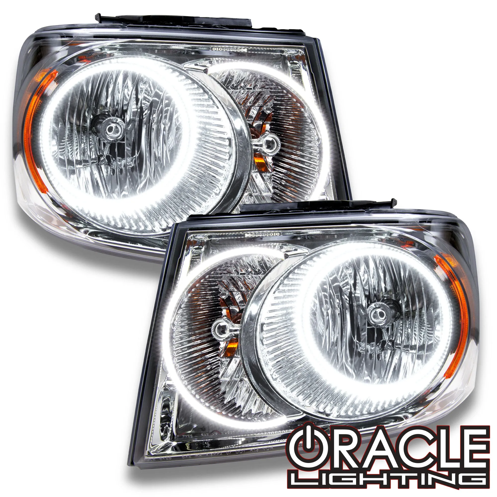 ORACLE Lighting 2007-2009 Dodge Durango Pre-Assembled Halo Headlights - Chrome Housing