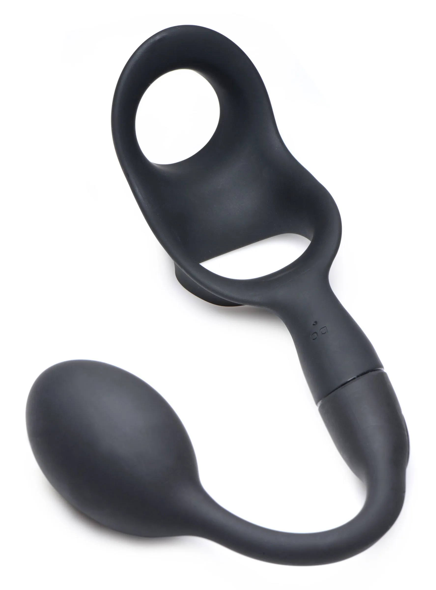 P Bomb Cock n Ball Ring w/ Vibrating Anal Plug