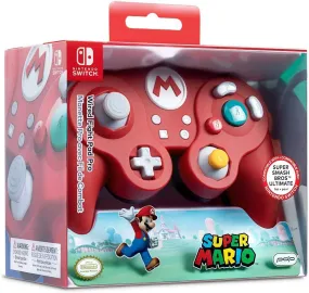 PDP Mario Wired Smash Pad Pro Controller for Switch - Red