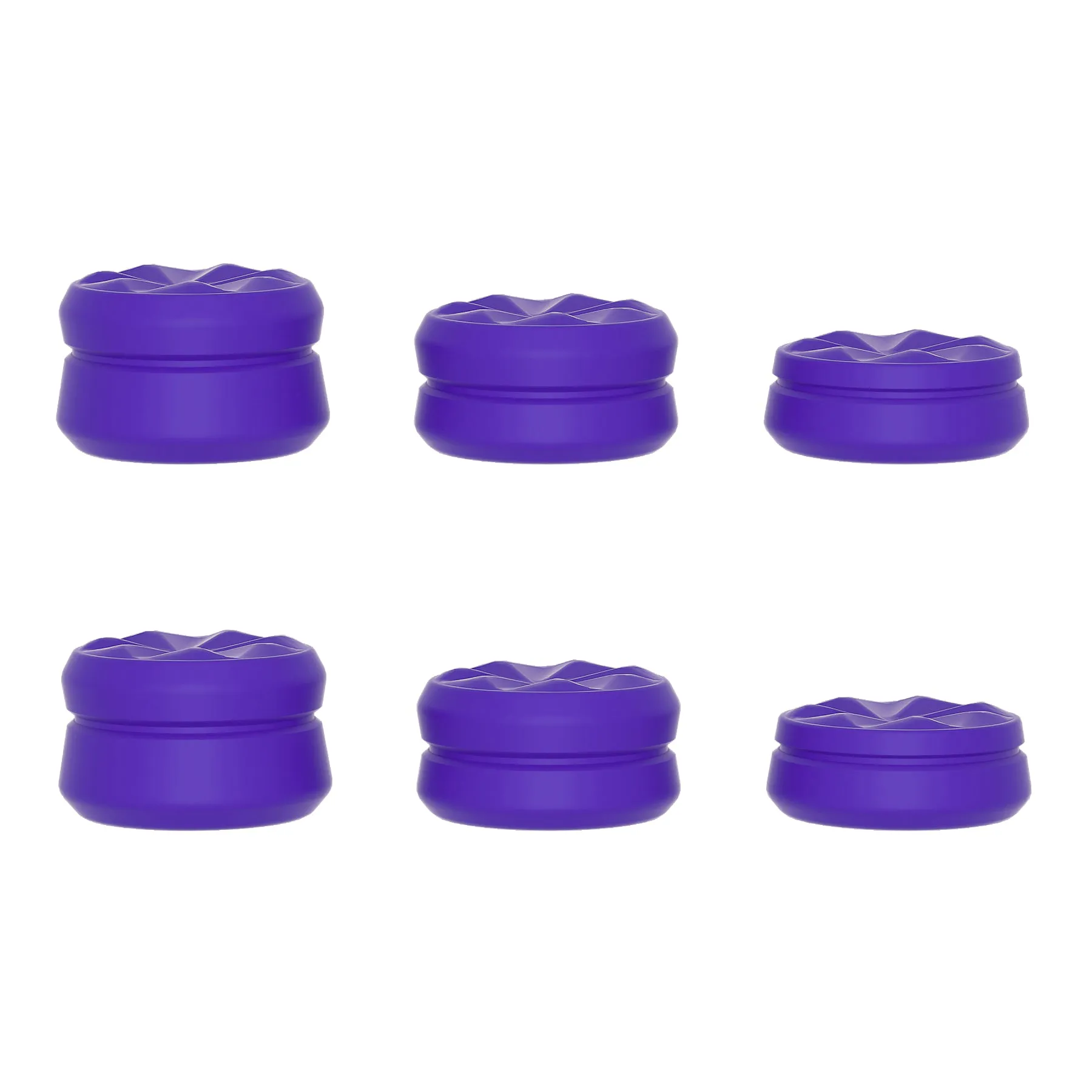 PlayVital 3 Height Hurricane Thumbs Cushion Caps Thumb Grips for ps5, for ps4, Thumbstick Grip Cover for Xbox Core Wireless Controller, Thumb Grips for Xbox One, Elite Series 2, for Switch Pro - Purple - PJM3064