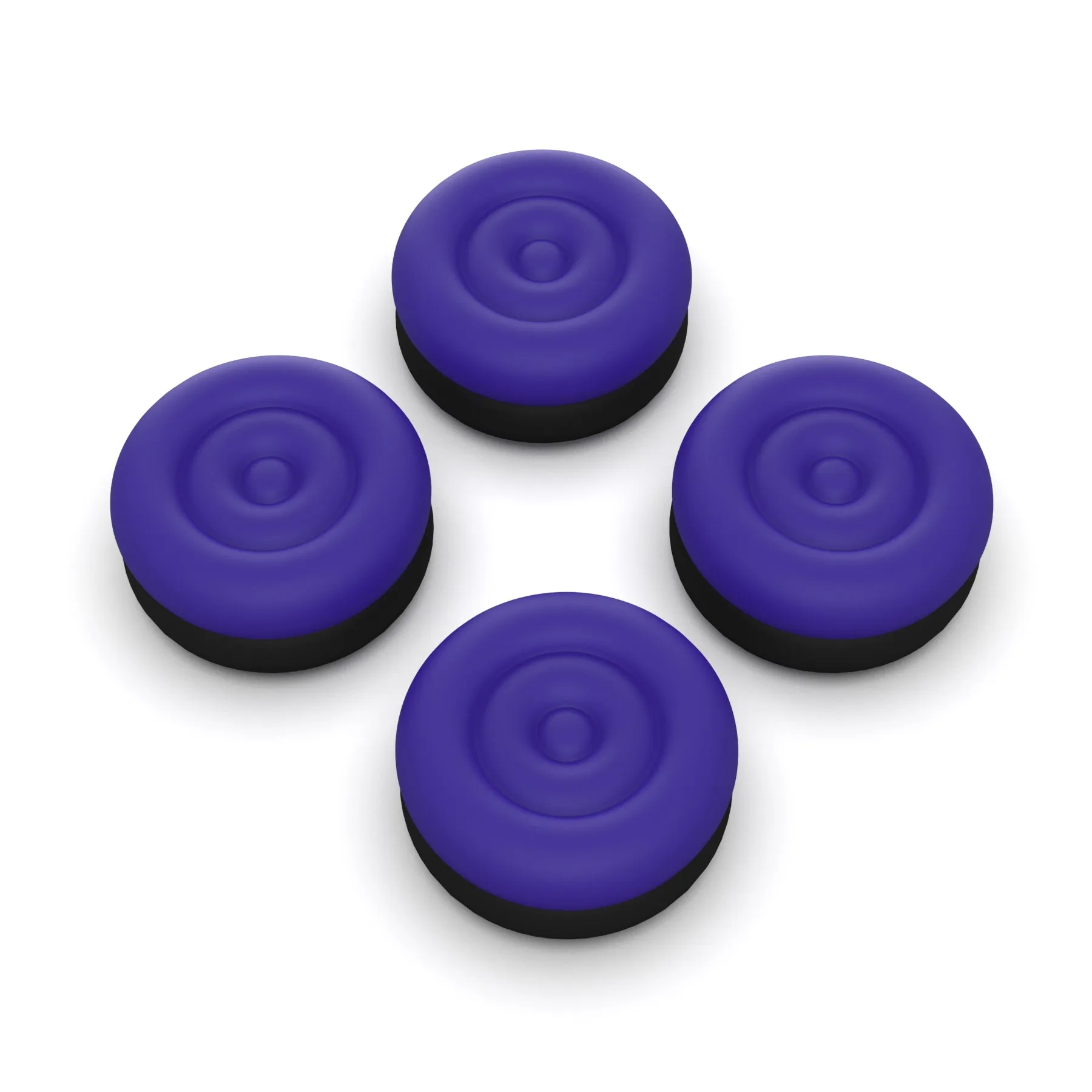 PlayVital Thumbs Cushion Caps Thumb Grips for ps5, for ps4, Thumbstick Grip Cover for Xbox Series X/S, Thumb Grip Caps for Xbox One, Elite Series 2, for Switch Pro Controller - Galactic Purple & Black - PJM3043