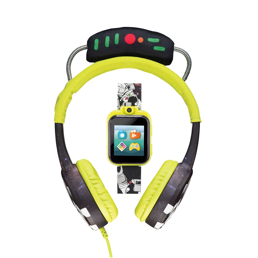 PlayZoom 2 Kids Smartwatch with Headphones: Green Astronaut