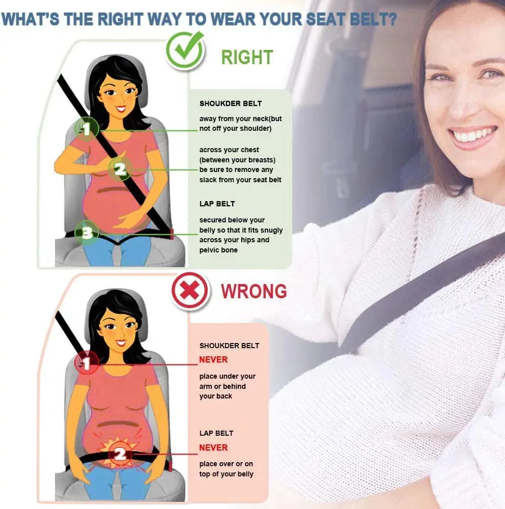 Pregnancy'S Seatbelt Adjuster Safety for Pregnant Women Safe Seat Belt for Baby Protection