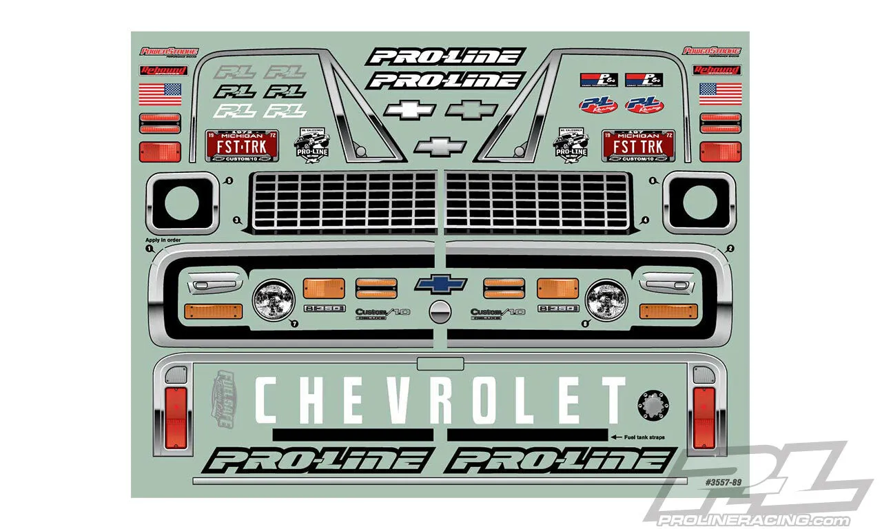 PROLINE 1972 Chevy C-10 Clear Body for Slash® 2wd Drag Car & AE DR10 (With Trimming) - PR3557-00