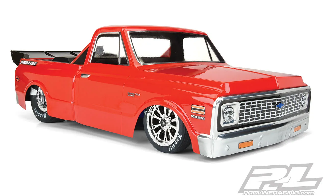 PROLINE 1972 Chevy C-10 Clear Body for Slash® 2wd Drag Car & AE DR10 (With Trimming) - PR3557-00