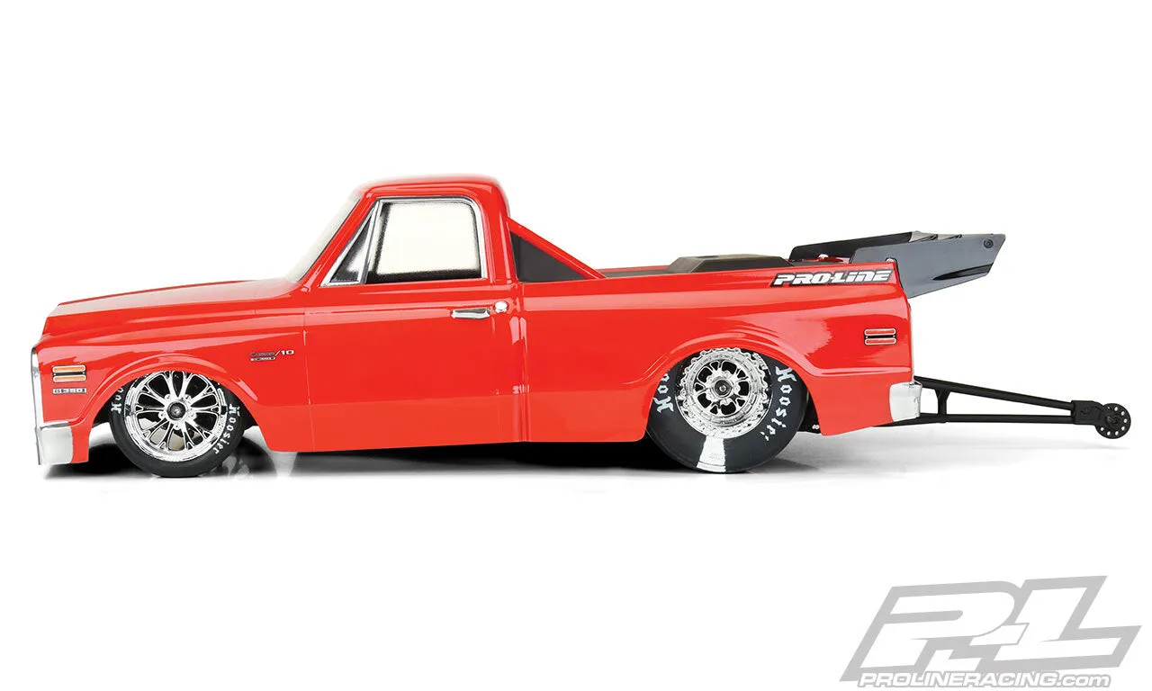 PROLINE 1972 Chevy C-10 Clear Body for Slash® 2wd Drag Car & AE DR10 (With Trimming) - PR3557-00