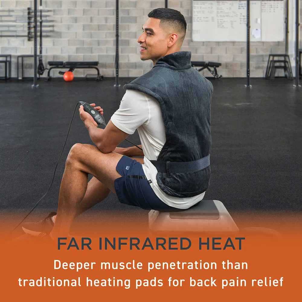 PureRelief Pro Far Infrared Back & Neck Heating Pad