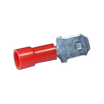 Quick Connect Male Crimp Connector - 22-18 AWG, 0.25" Tab, Pkg/100 (1756-CS)