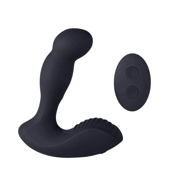 Quinn Anal Vibrator Wiggle Mode Prostate Massager With Remote Controller Black