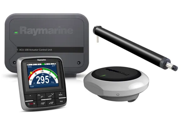 Raymarine Evolution Tiller Pilot c/w p70 Control Head, ACU-100 & Tiller Drive