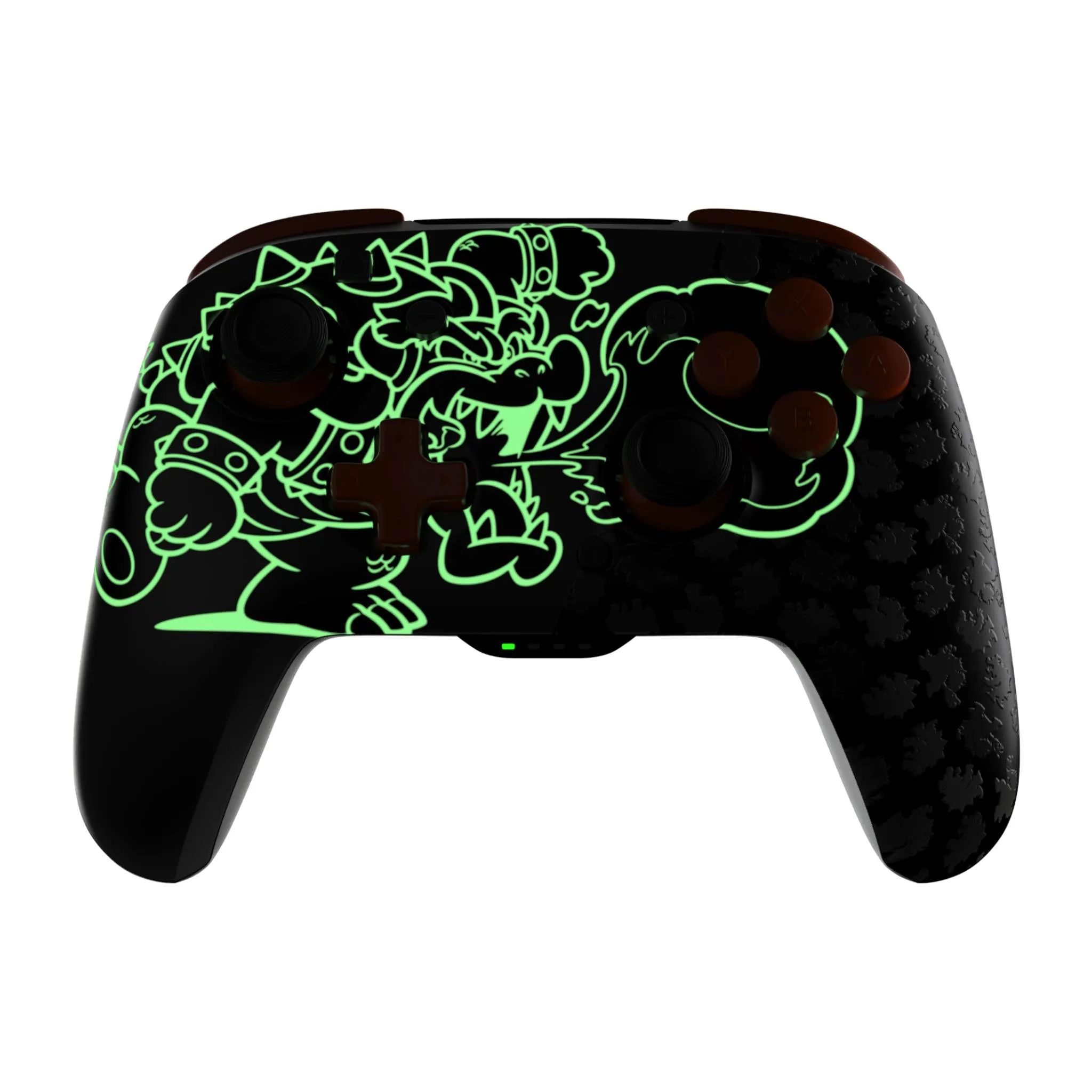 Rematch Glow Wireless Plus Controller for Nintendo Switch (Blackout Bowser)