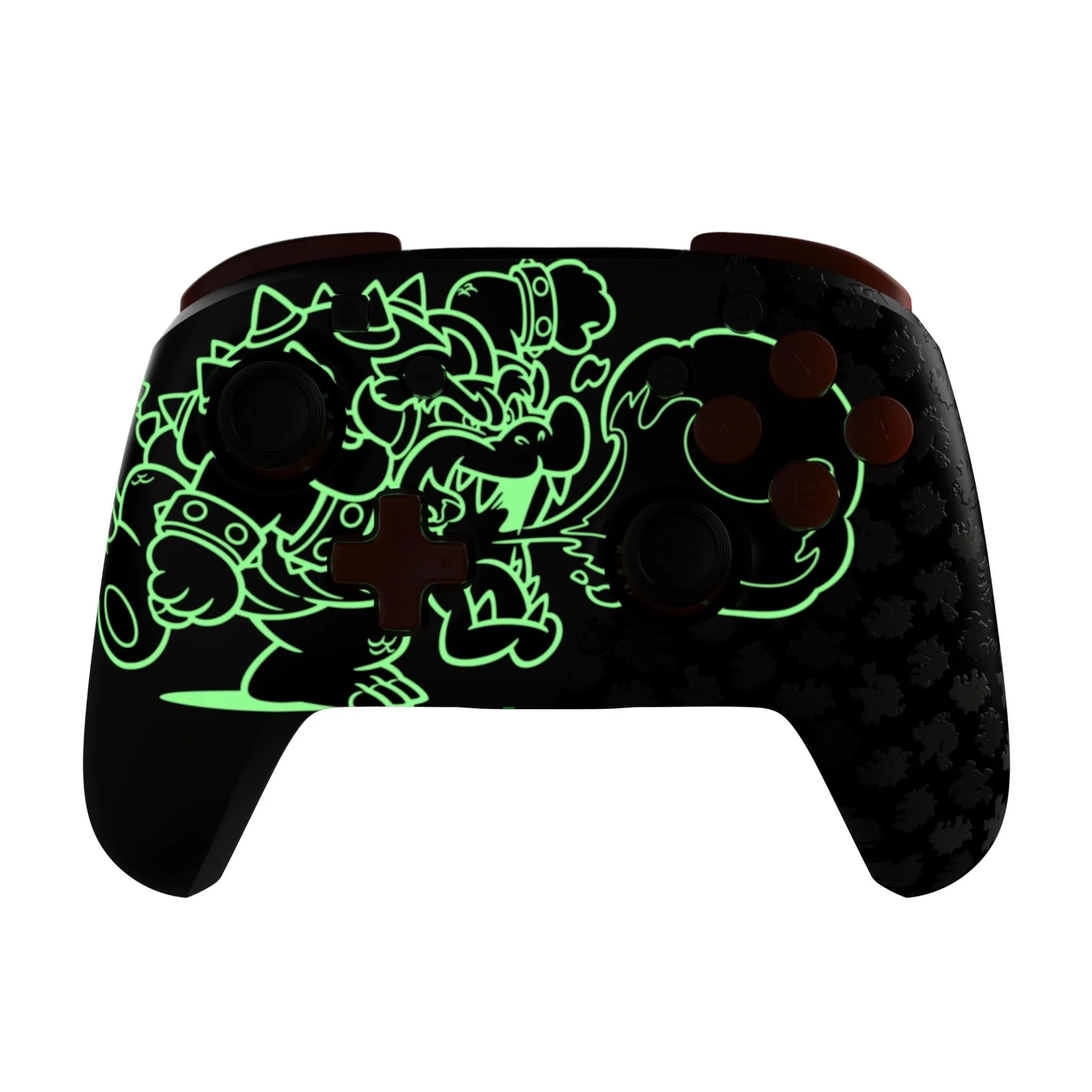 Rematch Glow Wireless Plus Controller for Nintendo Switch (Blackout Bowser)