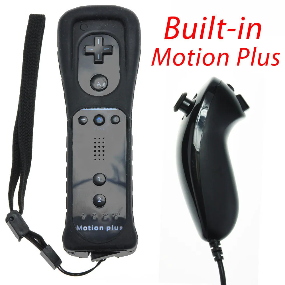 Remote Plus Built-In Motion Plus Nunchuk Silicone Case for Wii - White