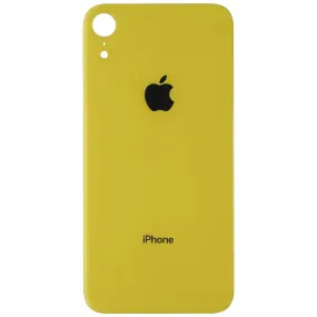 Repair Part - Back Glass Panel for Apple iPhone XR - Yellow with Logo