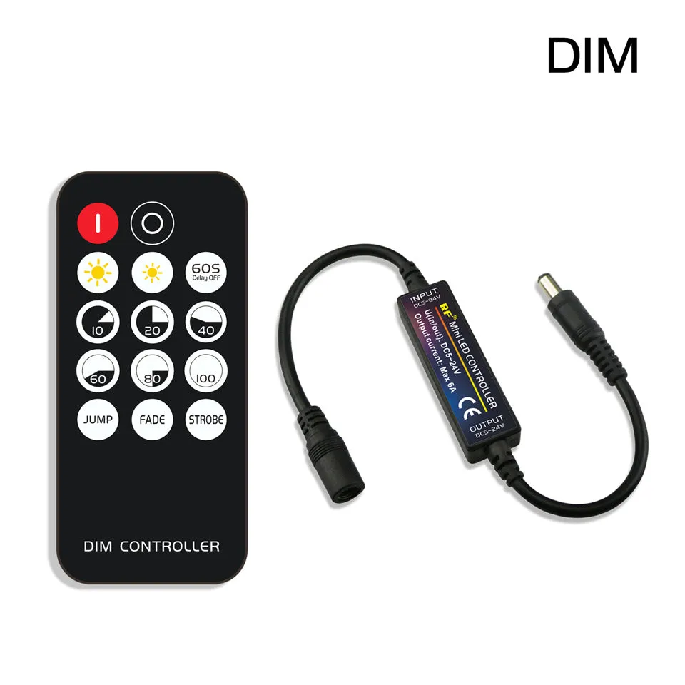 RF14 17 21 28 Keys LED Light Strip Controller for 5050 DIM RGB RGBW RGBCCT 4pin 5pin 6pin LED Lights Tape Controller DC5-24V