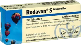 RODAVAN S, dimenhydrinate - Vomiting, vomit emoji - Motion sickness