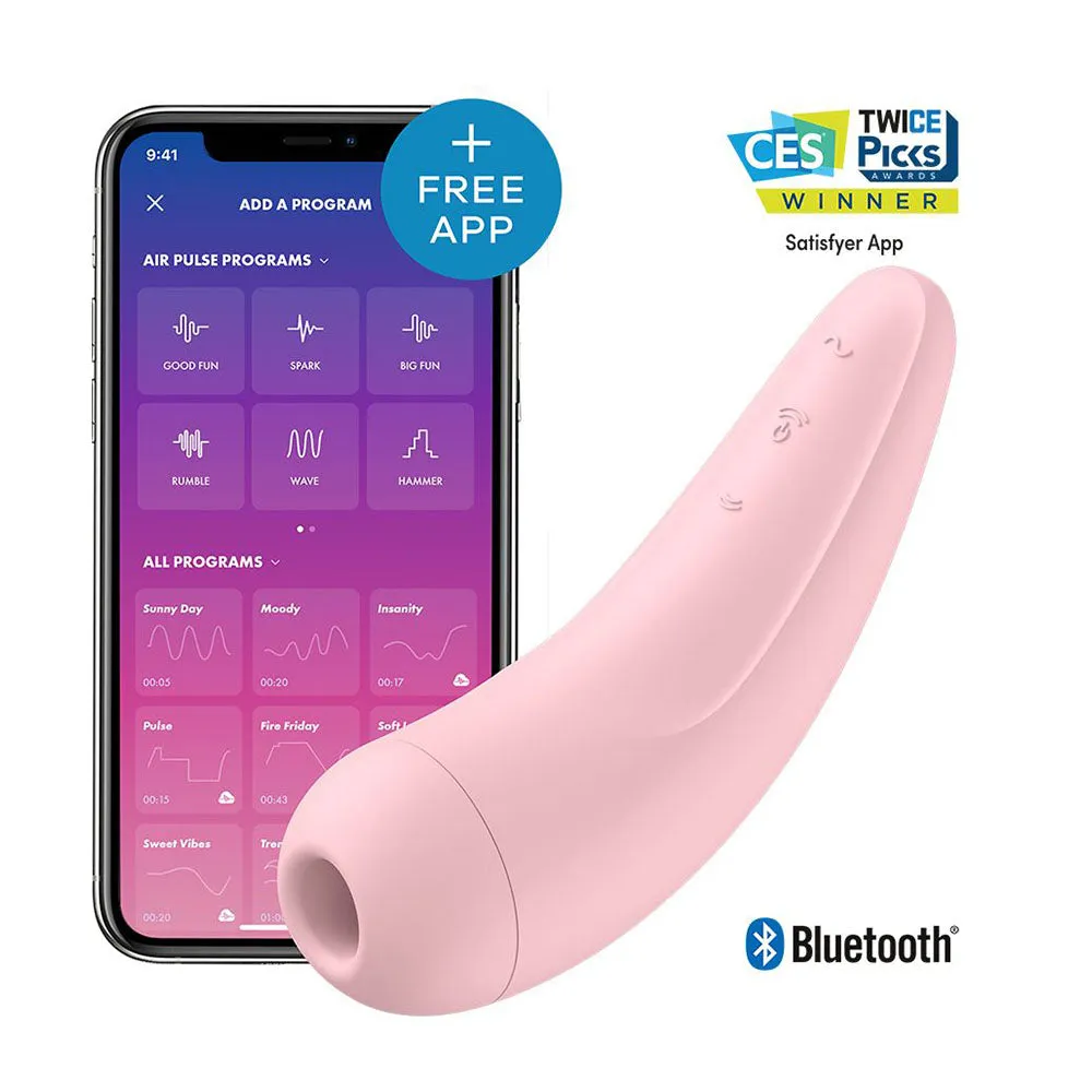 Satisfyer App Enabled Curvy 2 Plus Clitoral Massager Pink