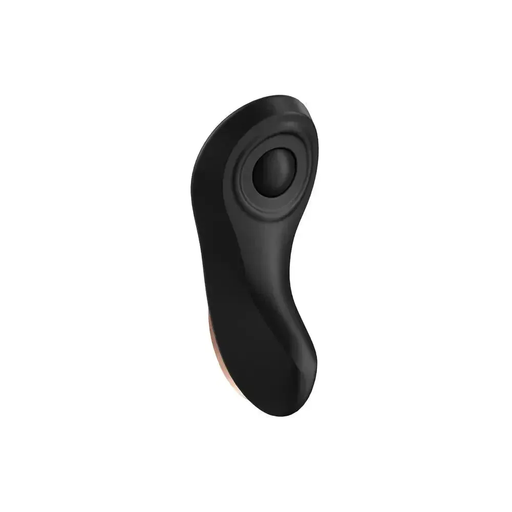 Satisfyer Pro Silicone Black Rechargeable Panty Vibrator with Remote