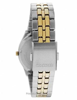 Seiko Solar Mens Watch - Gray Dial - Two-Tone - 10 Month Power Reserve - 36mm