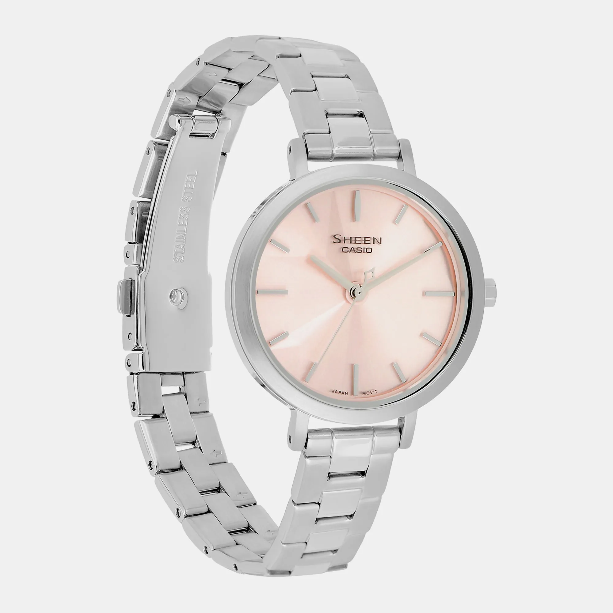 Sheen Pink Women's Analog Stainless Steel Watch SH300 - SHE-4558D-4AUDF