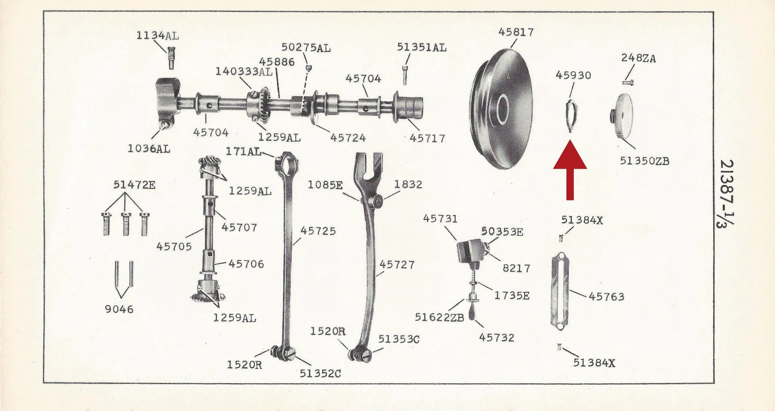 Singer Featherweight Handwheel Washer (Vintage Original)