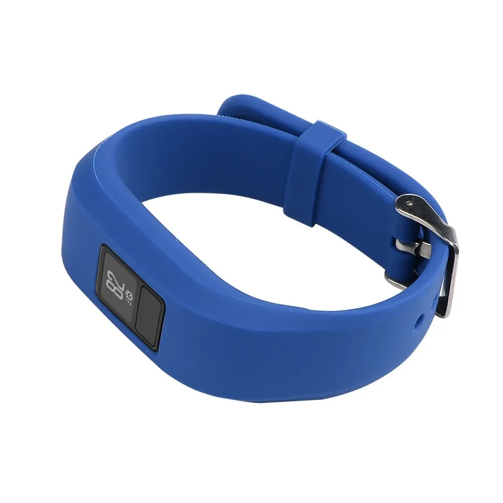 (size L) Garmin Vivofit 3 replacement silicone sports armband (joint circumference: 170-220mm) - dark blue