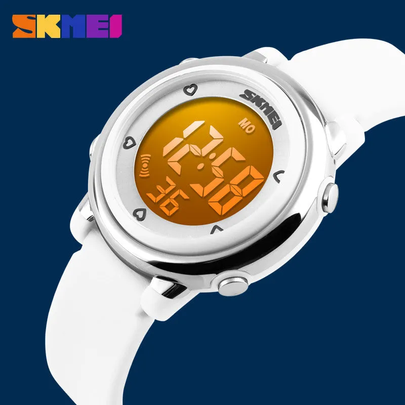 SKMEI Girl Watch Kids Boy children Watch LED Digital Wrist Sports Watch LED Waterproof Watch Fashion Colorful Jelly Rubber