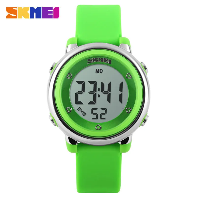 SKMEI Girl Watch Kids Boy children Watch LED Digital Wrist Sports Watch LED Waterproof Watch Fashion Colorful Jelly Rubber