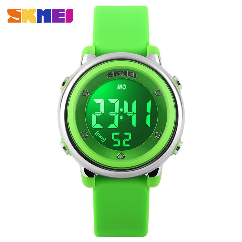 SKMEI Girl Watch Kids Boy children Watch LED Digital Wrist Sports Watch LED Waterproof Watch Fashion Colorful Jelly Rubber