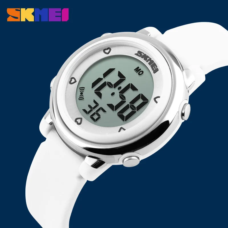 SKMEI Girl Watch Kids Boy children Watch LED Digital Wrist Sports Watch LED Waterproof Watch Fashion Colorful Jelly Rubber