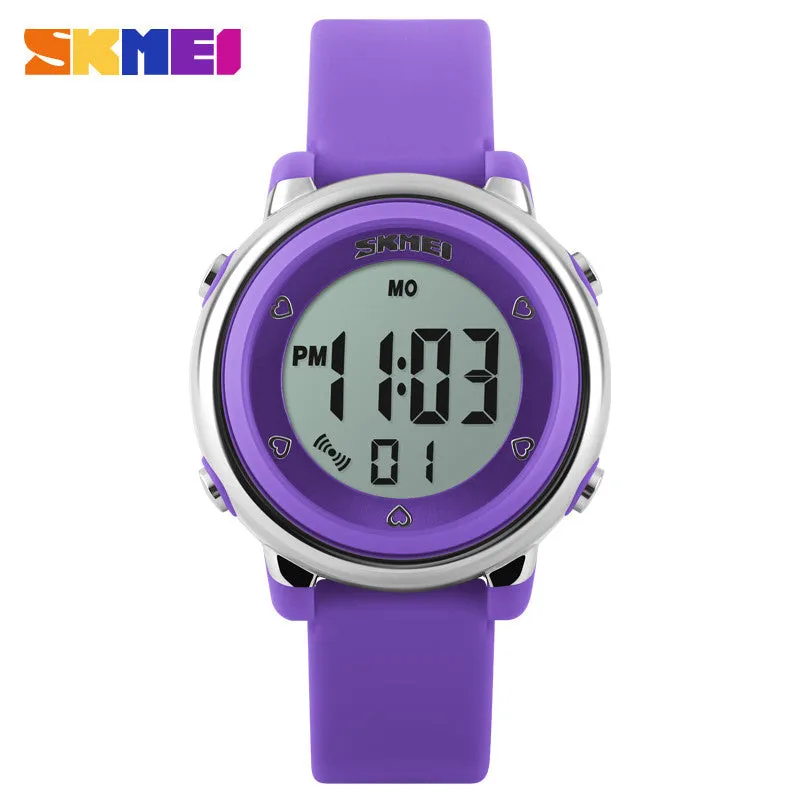 SKMEI Girl Watch Kids Boy children Watch LED Digital Wrist Sports Watch LED Waterproof Watch Fashion Colorful Jelly Rubber