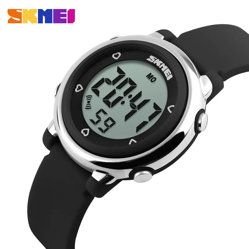 SKMEI Girl Watch Kids Boy children Watch LED Digital Wrist Sports Watch LED Waterproof Watch Fashion Colorful Jelly Rubber