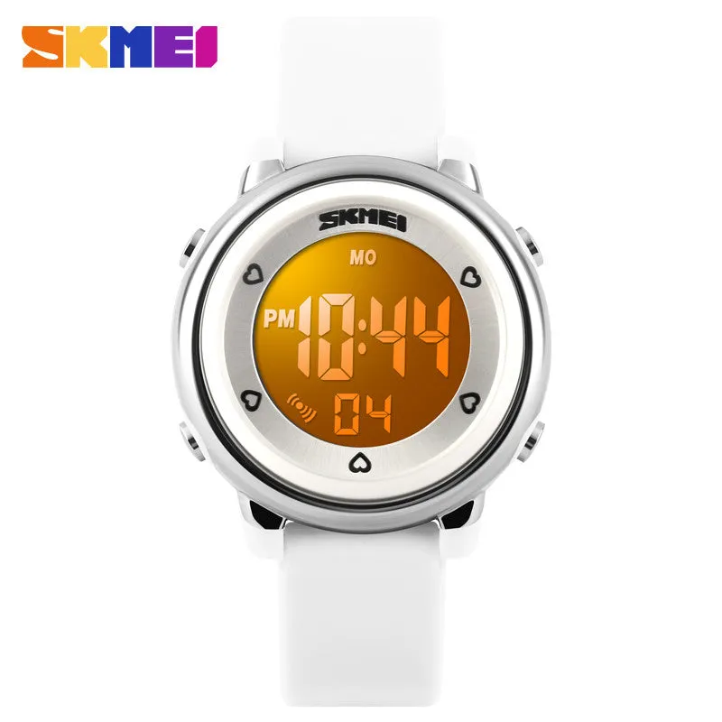 SKMEI Girl Watch Kids Boy children Watch LED Digital Wrist Sports Watch LED Waterproof Watch Fashion Colorful Jelly Rubber