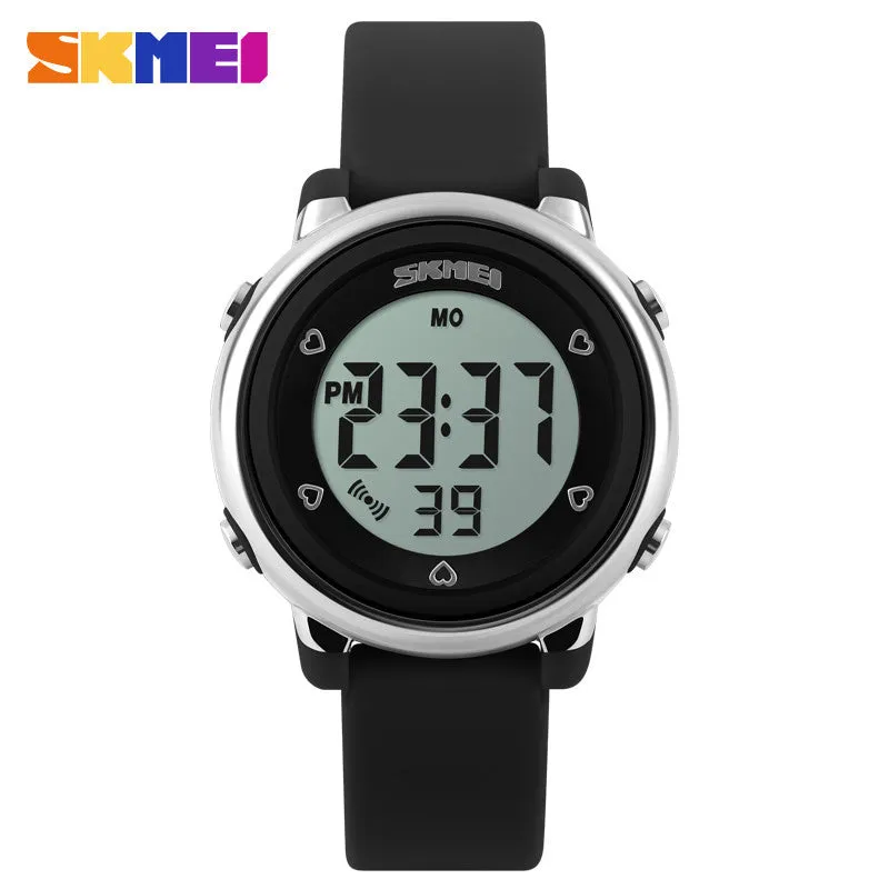 SKMEI Girl Watch Kids Boy children Watch LED Digital Wrist Sports Watch LED Waterproof Watch Fashion Colorful Jelly Rubber