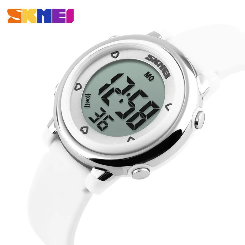 SKMEI Girl Watch Kids Boy children Watch LED Digital Wrist Sports Watch LED Waterproof Watch Fashion Colorful Jelly Rubber