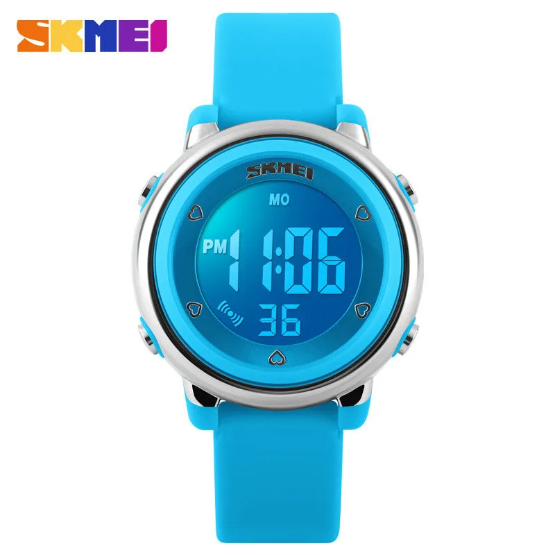 SKMEI Girl Watch Kids Boy children Watch LED Digital Wrist Sports Watch LED Waterproof Watch Fashion Colorful Jelly Rubber