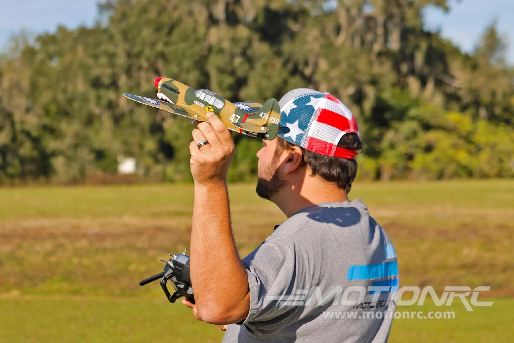 Skynetic P-40 EPP with Gyro 400mm (15.7") Wingspan - RTF