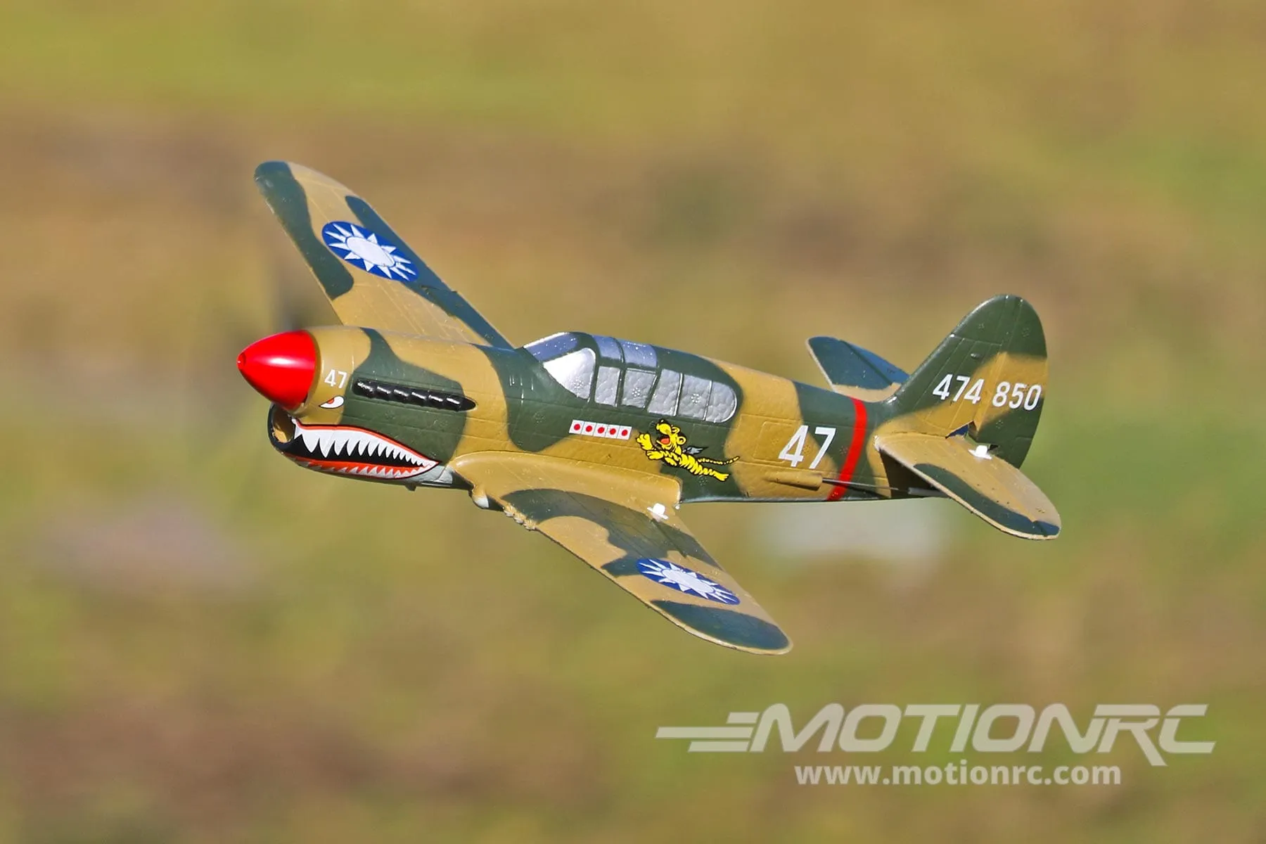 Skynetic P-40 EPP with Gyro 400mm (15.7") Wingspan - RTF